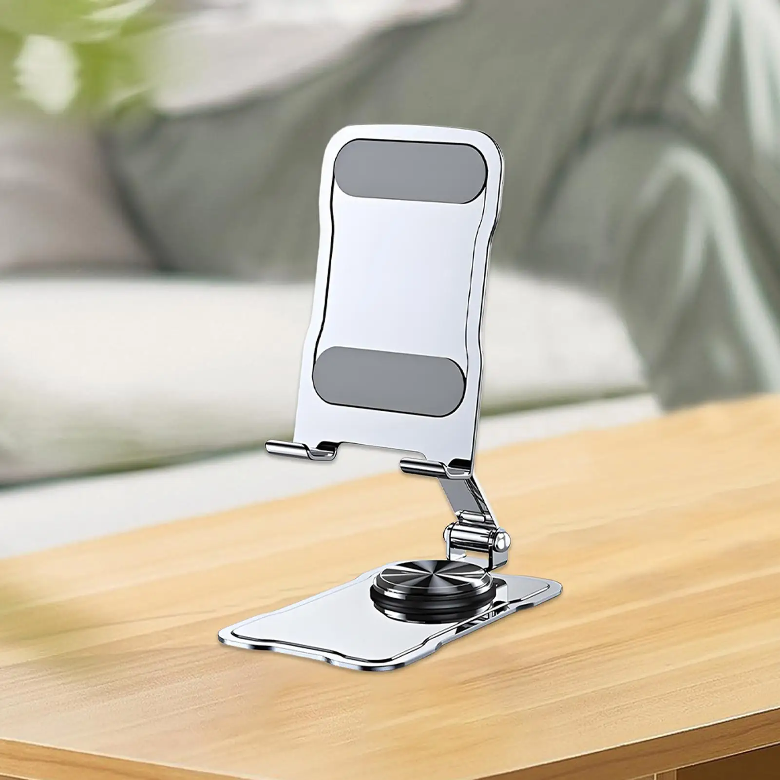 데스크탑 전화 홀더 접이식 책상 휴대 전화 홀더 회전 지원 사진 블로깅 촬영을위한 작은 스마트 폰 브래킷
