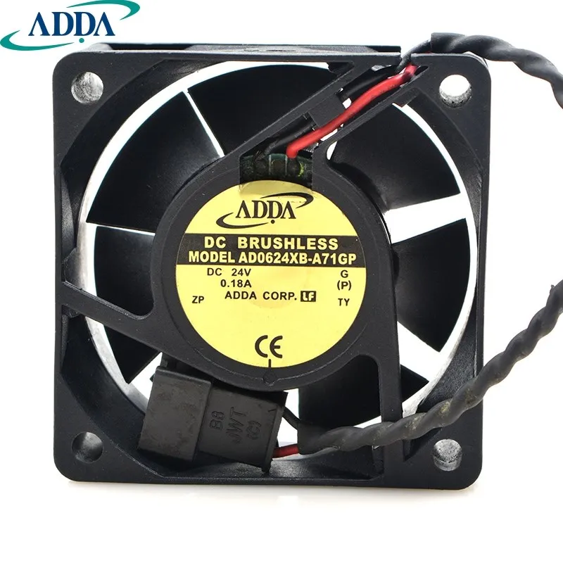 1pcs  AD0624XB-A71GP 6025 60mm 24V 0.18A inverter server cooling fan for ADDA