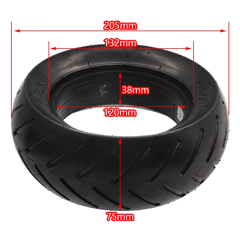 For VSETT 8 9 Zero   PRO Electric Scooter .5x3.0 Solid Tire .5 Inches  1/2X3.0 Explosion Proof Non Inflatable Wheel Tyre
