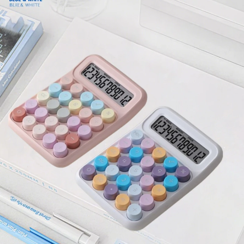 

Цветной 12-битный настольный калькулятор со светодиодной подсветкой и чувствительным звуком на клик, подходит для офисного использования, необходимое в офисе.