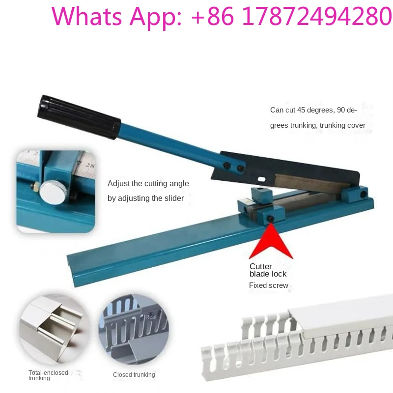 Adjustable PVC Wiring Duct Cutter 0728 SC-01, Manual PE Plastic Pipe Cutter, Wire Slot Cutting Machine