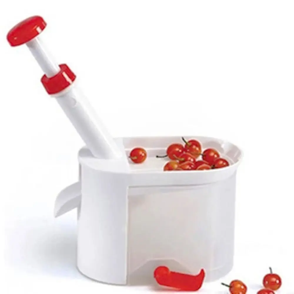 Detachable Cherry Pitter Tool Convenient with Handle Olive Core Remover Transparent Container Easy To Clean