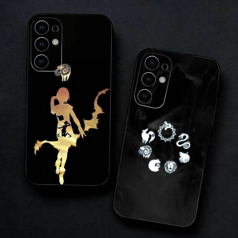 The S-Seven D-Deadly Sins Phone Case For Samsung S25,S24,S23,S22,S21,S20,Plus,Fe,Lite,Others Black Cover