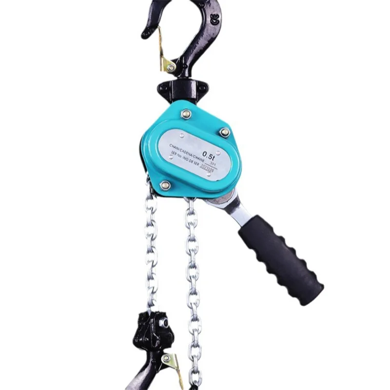 Mini Lever Hoist Chain Block 250KG 500KG 750KG 1.5m 3m  Manual Hoist Hook Chain Handle 2M/min Prompt speed
