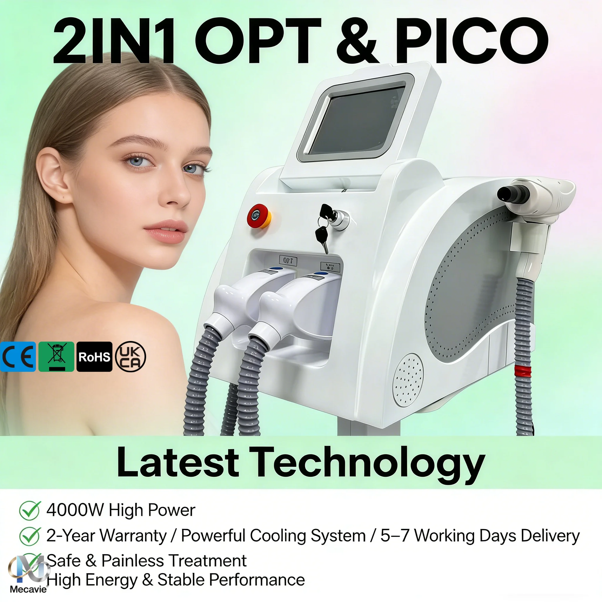 

Многофункциональный пикосекундный лазер 2026 для удаления татуировок и пигментации, OPT-лазер для удаления волос, аппарат для удаления татуировок Nd:YAG для салонов красоты