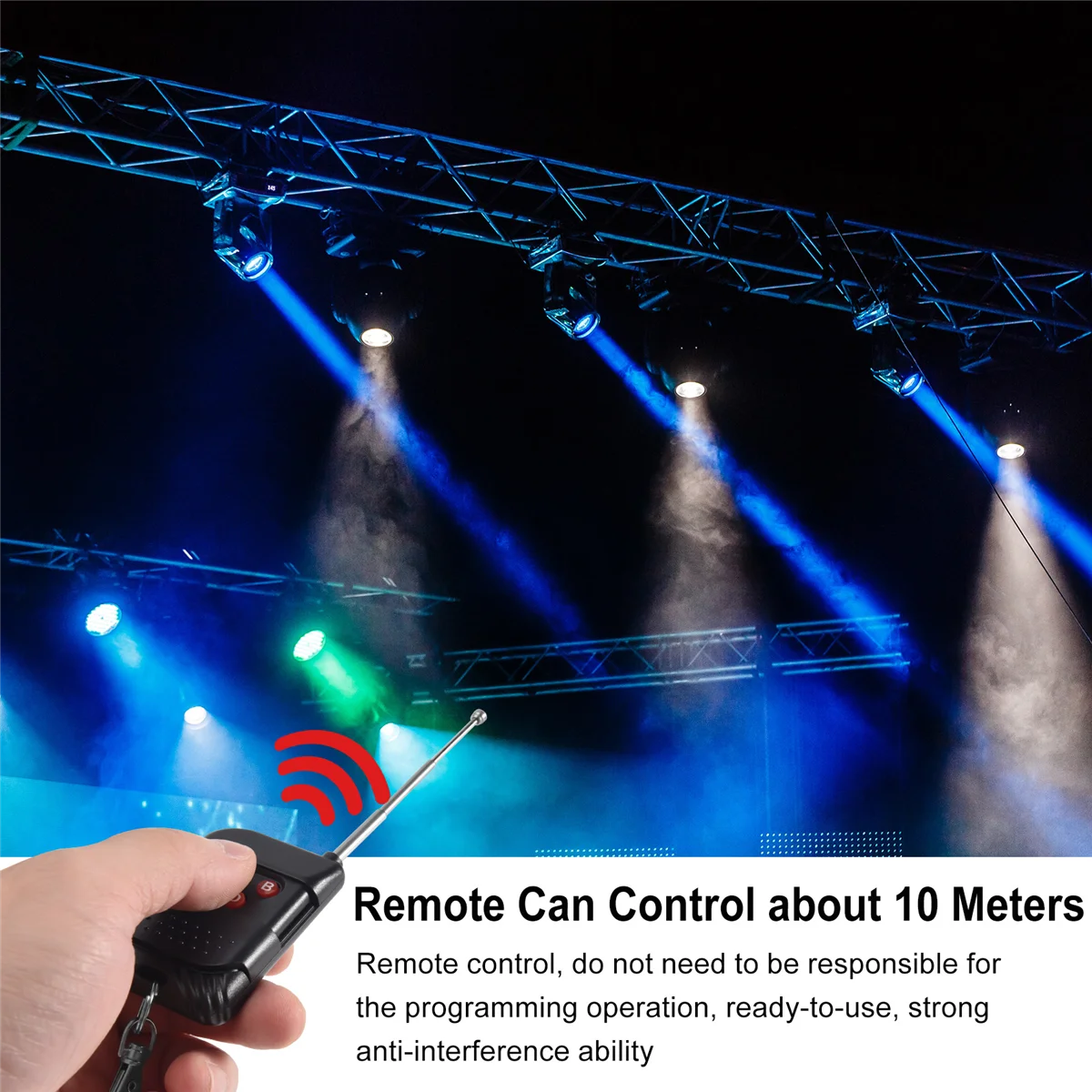 Récepteur de télécommande sans fil XLR portable pour machine à brouillard de fumée, contrôleur de scène DJ, récepteur de brumisation, 3 broches, 400W, 900