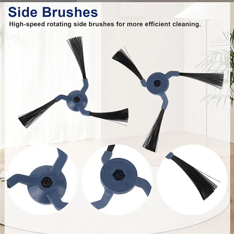 Para eufy x10 pro omni robô aspirador de pó escova lateral principal filtro hepa mop pano sacos pó substituição peças reposição-A58E