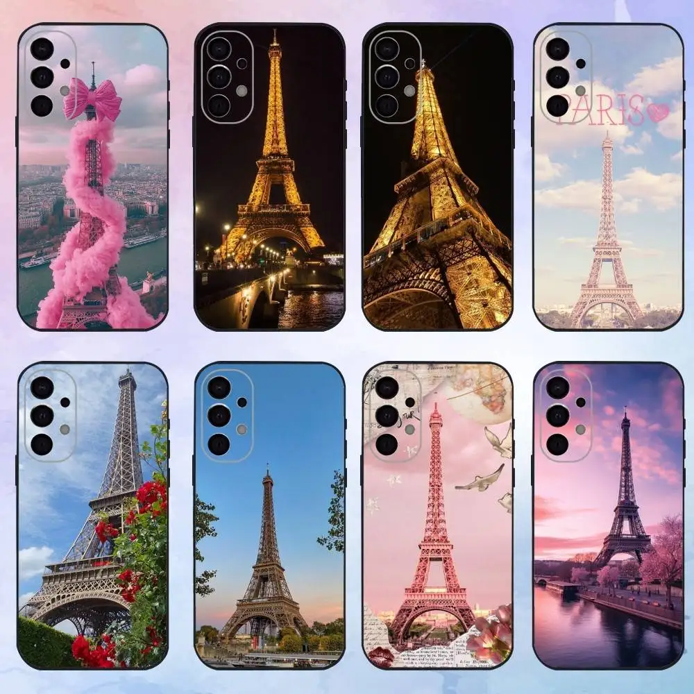 

The Romantic Eiffel Tower Phone Case For Samsung S25,S24,S21,S22,S23,S30,Ultra,S20,Plus,Fe,Lite,Note,10,9,5G Black Cover