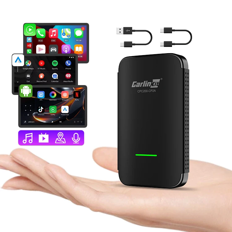3 in 1 Android Box Carplay 16GB Wireless Android Auto Adapter Carlinkit Car Play Smart Video Adapter for Iphone Youtube in Car