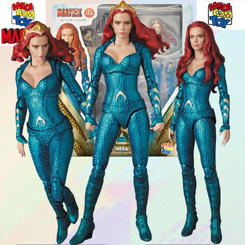 لعبة MEDICOM الأصلية أطقم منمذجة MAFEX AQUAMAN MERA عمل الشكل أنيمي عمل نموذج لجسم اللعب نموذج هدايا للأولاد #2