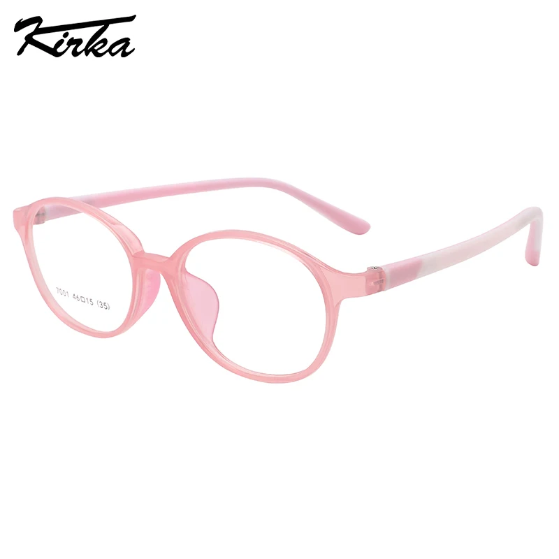 

Kirka Children TR90 Oval Frames Eyeglasses Flexible Myopia/Hyperopia Optical Frames Kids Silicon Sports Eyewear Glasses 7001