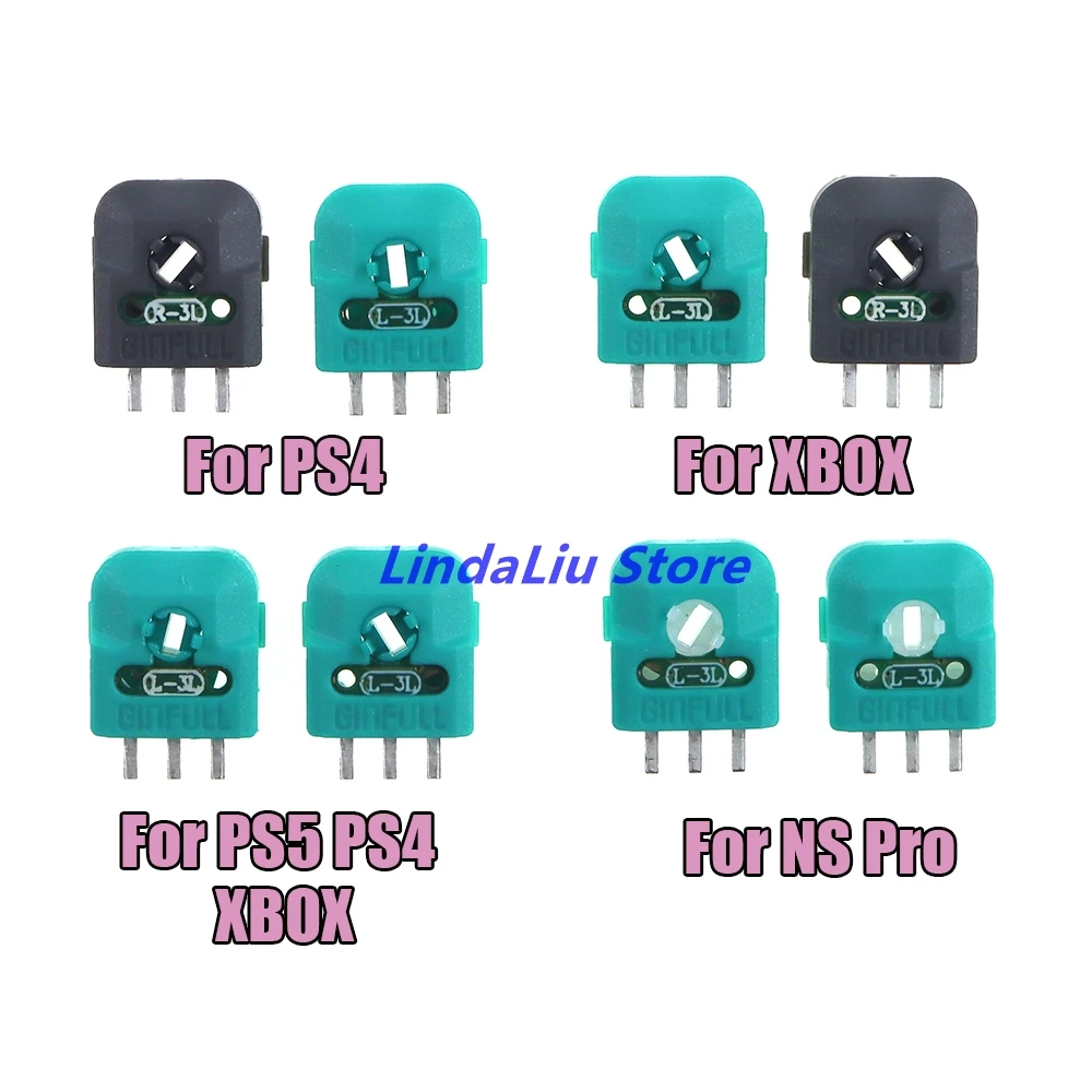 1pairs=2pcs Original Hall Analog Joystick Potentiometer Sensor Module Axis Resistor For PS5 PS4 XBOXONE Switch Pro