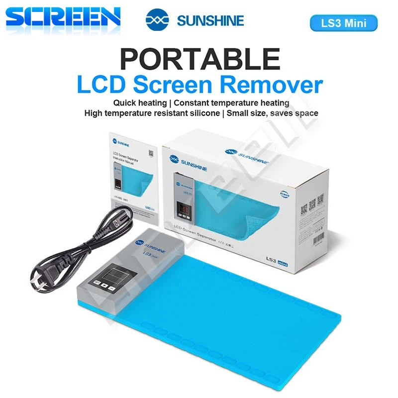 

Инструмент для снятия мини-ЖК-панели SUNSHINE LS3 используется для разделения панели мобильного телефона и планшета, нагревательного стола для снятия ЖК-панели.