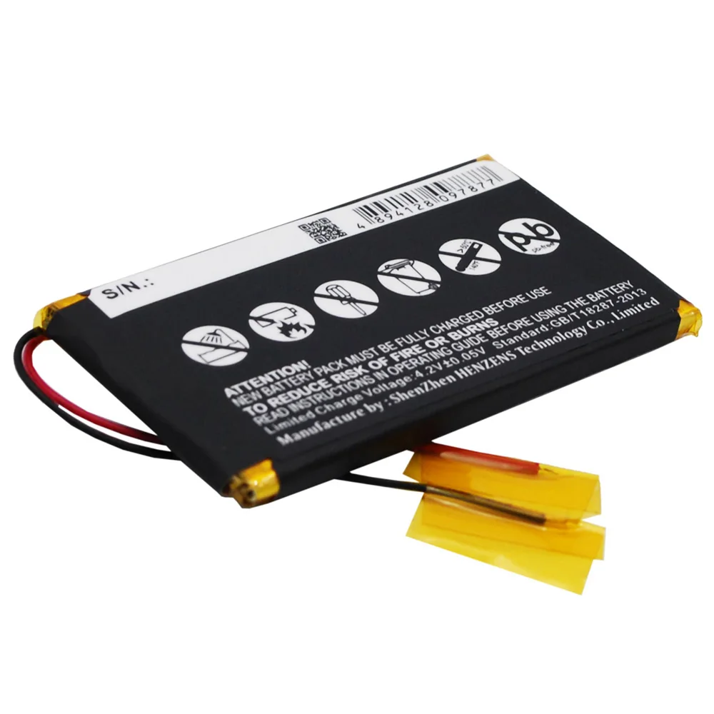 Cameron Sino Amplifier Battery For Fiio EO7K Part Number Fiio PL503560 1S1P 1300mAh