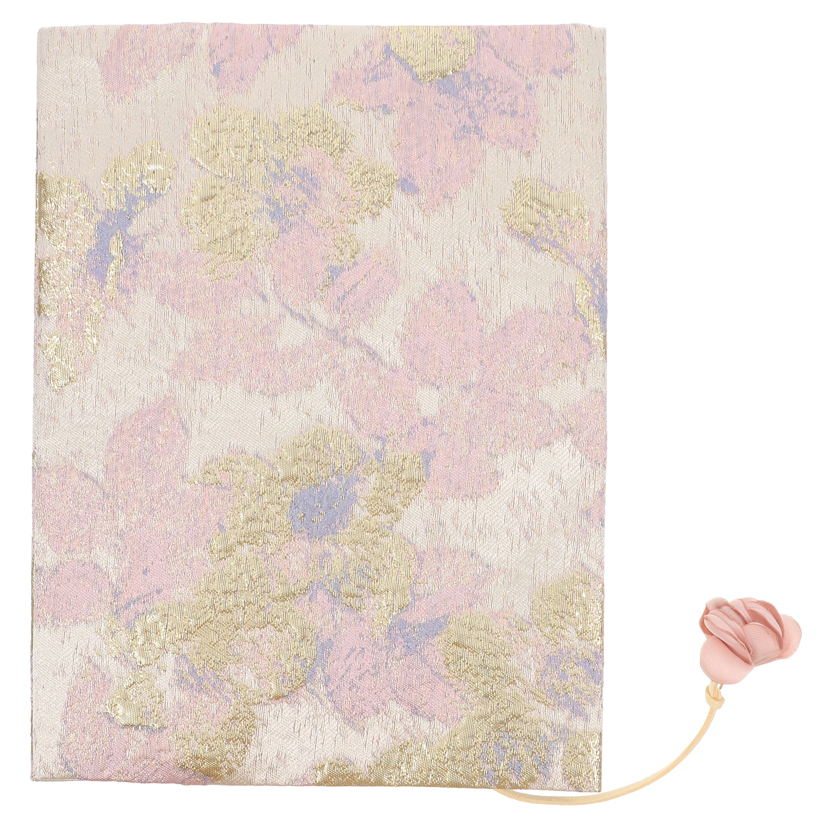

1pc Fabric Book Handmade Cloth Book Cover Satin Protective Sleeve A5 Size Adjustable Fit Notebook Case Cloth Pouch Book Sleeve