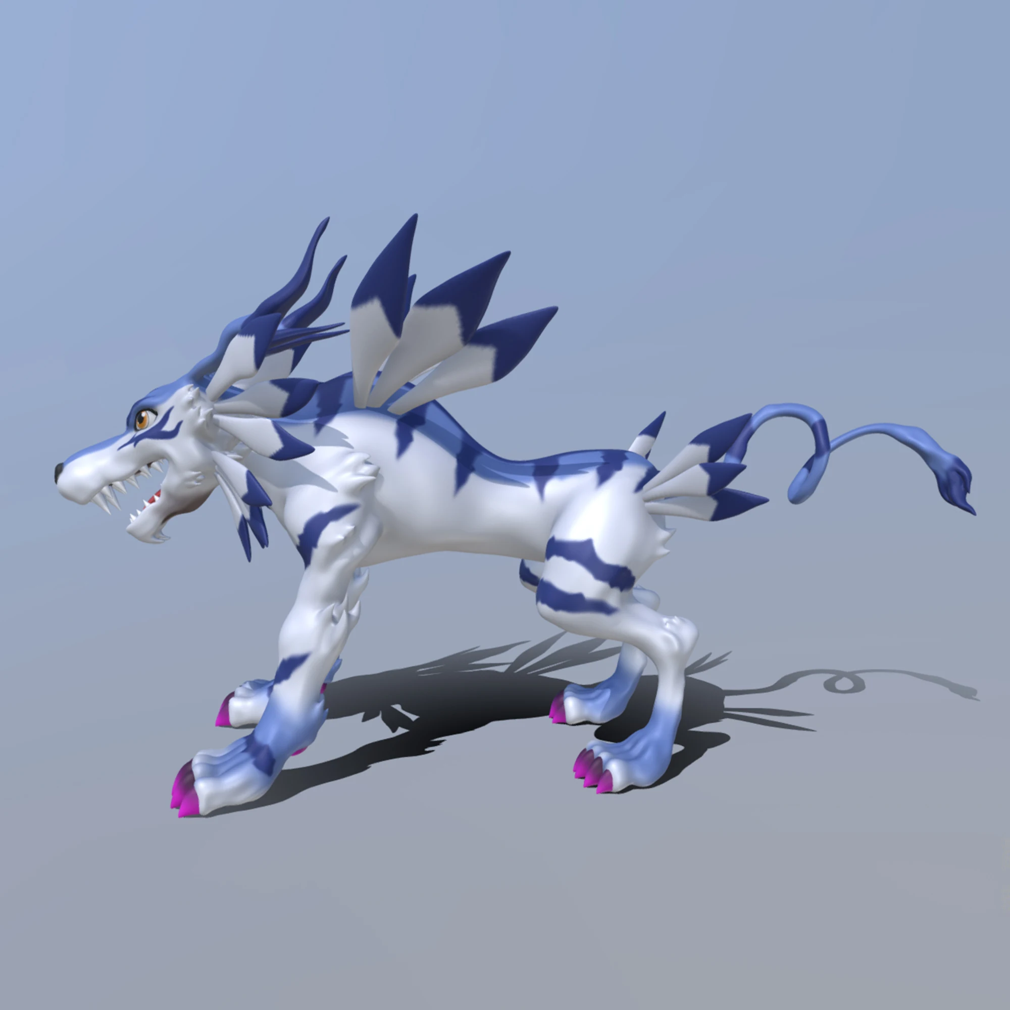 11cm Digimon Adventure Anime Figure Garurumon Figure Maturation Period Figurine Model Statue Doll Collection Decoration Kid Gift