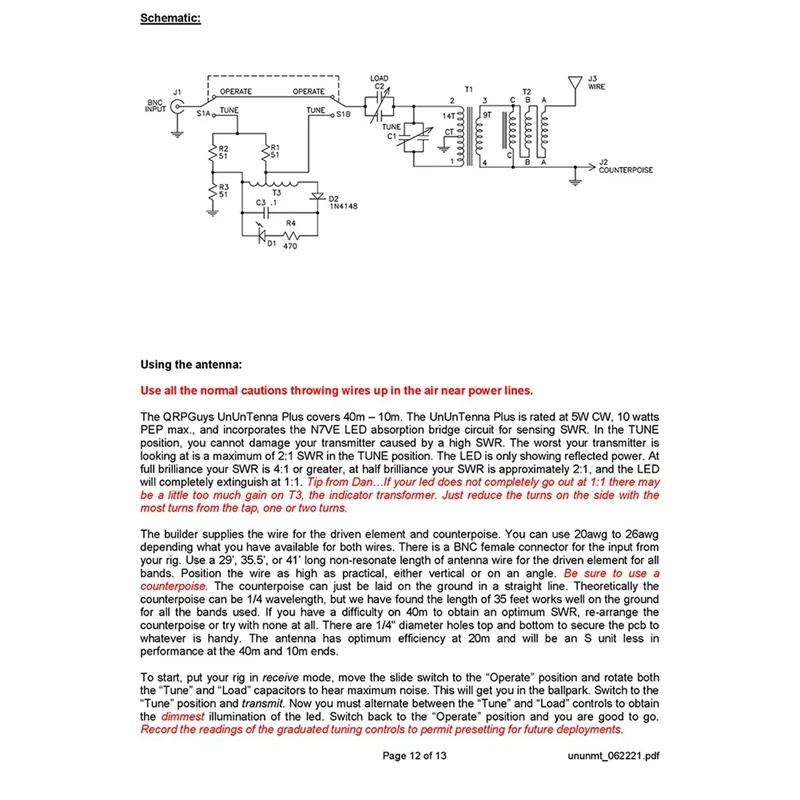 QrpBoys-トンブルロングワイヤーアンテナ、非接触プラス、完成品、緑、40m〜10m、1個