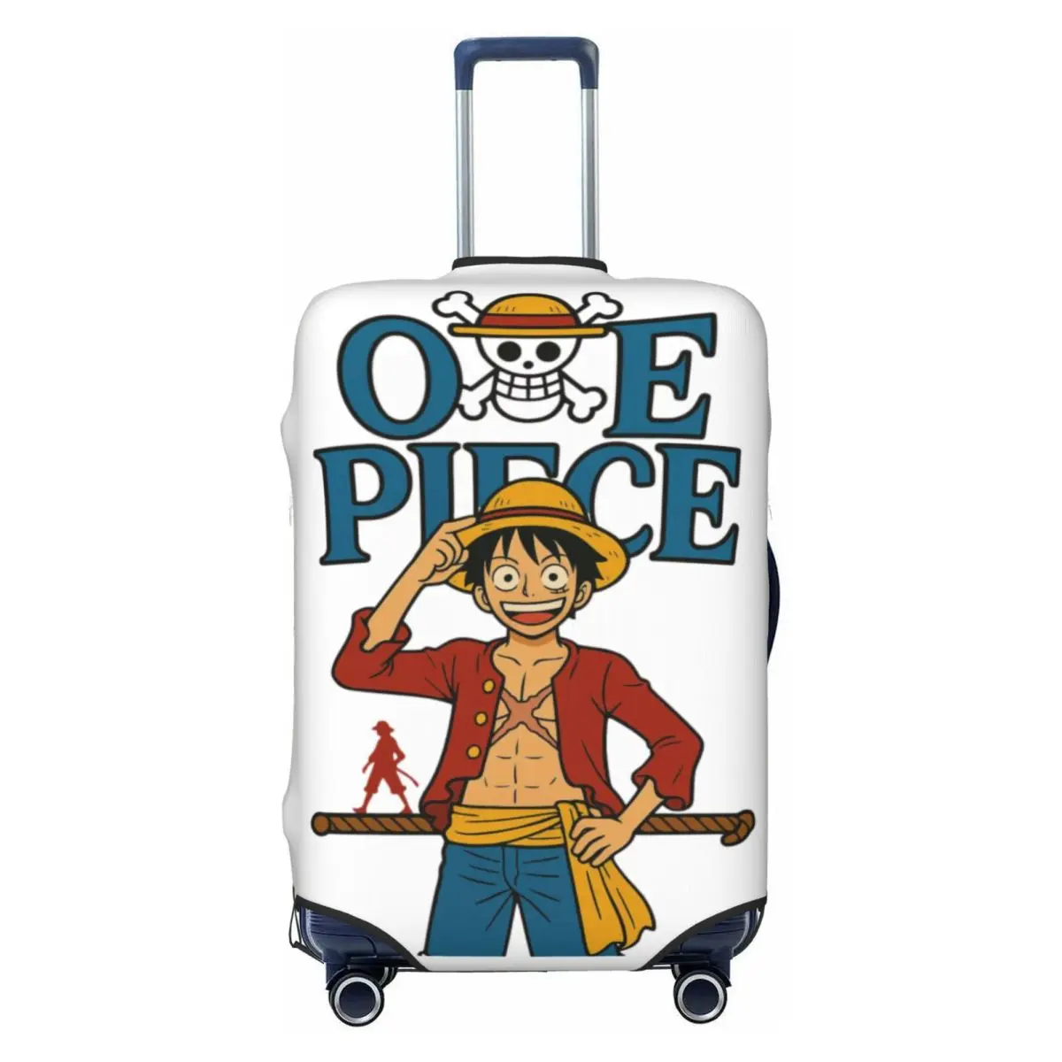 

Custom One Pieces Monkey Luffy Luggage Cover Protector Cute Anime Travel Suitcase Protective Cover for 18-32 Inch