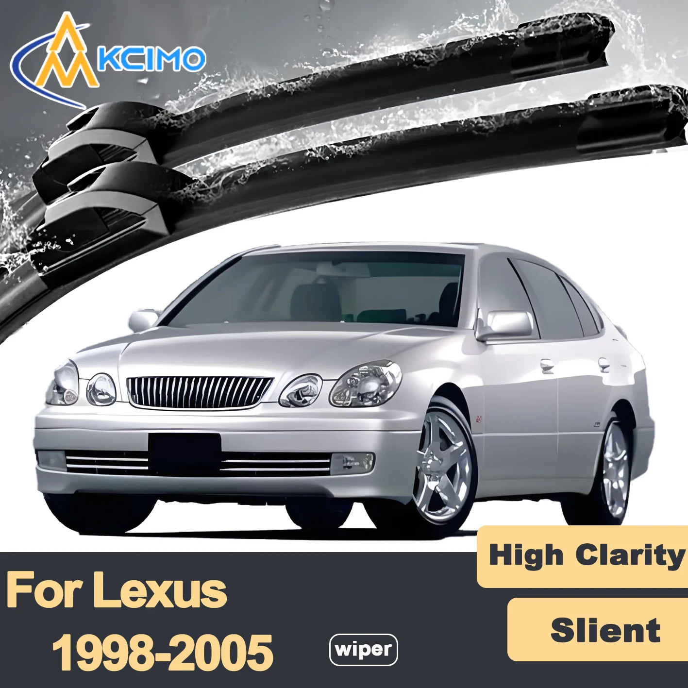 

Premium Rubber Durable Silent Windshield Wiper Blades 2pcs for Lexus GS S160 1998-2005 Toyota Aristo Front Wiper Blades Set