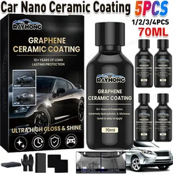 1-5x Nano Ceramic Coating Graphene Advanced Technology Super Hydrophobic Maintenance Liquid UV Glow Hydrophobic Paint Protection