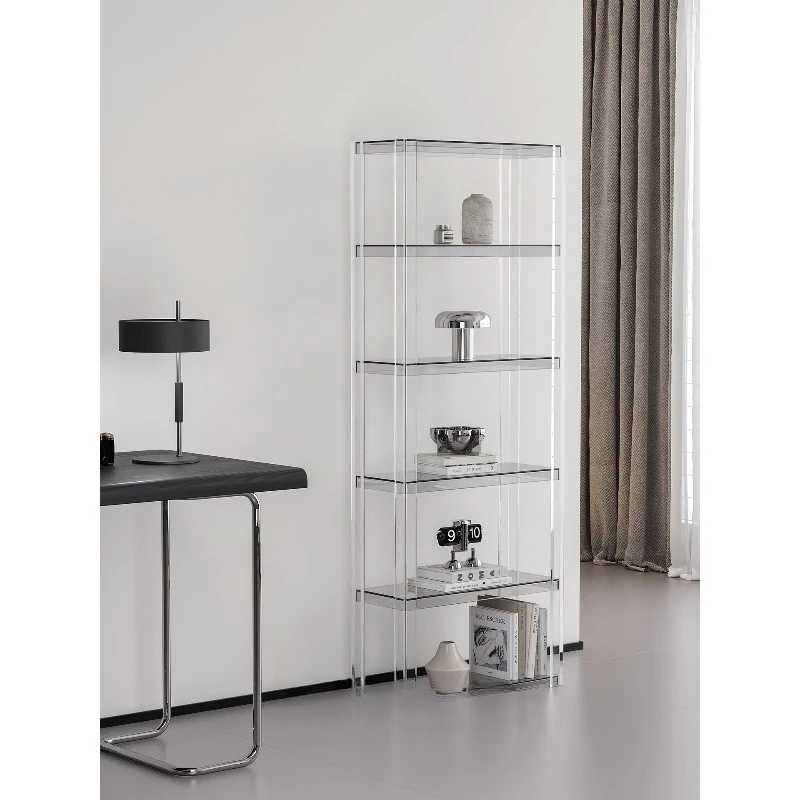 Floor-to-ceiling narrow bookcase, high-end sense, trendy storage cabinet, simple side cabinet, bedroom against the wall
