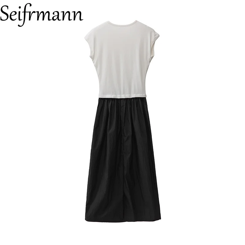 Seifrmann Front chest patch water soluble floral dress