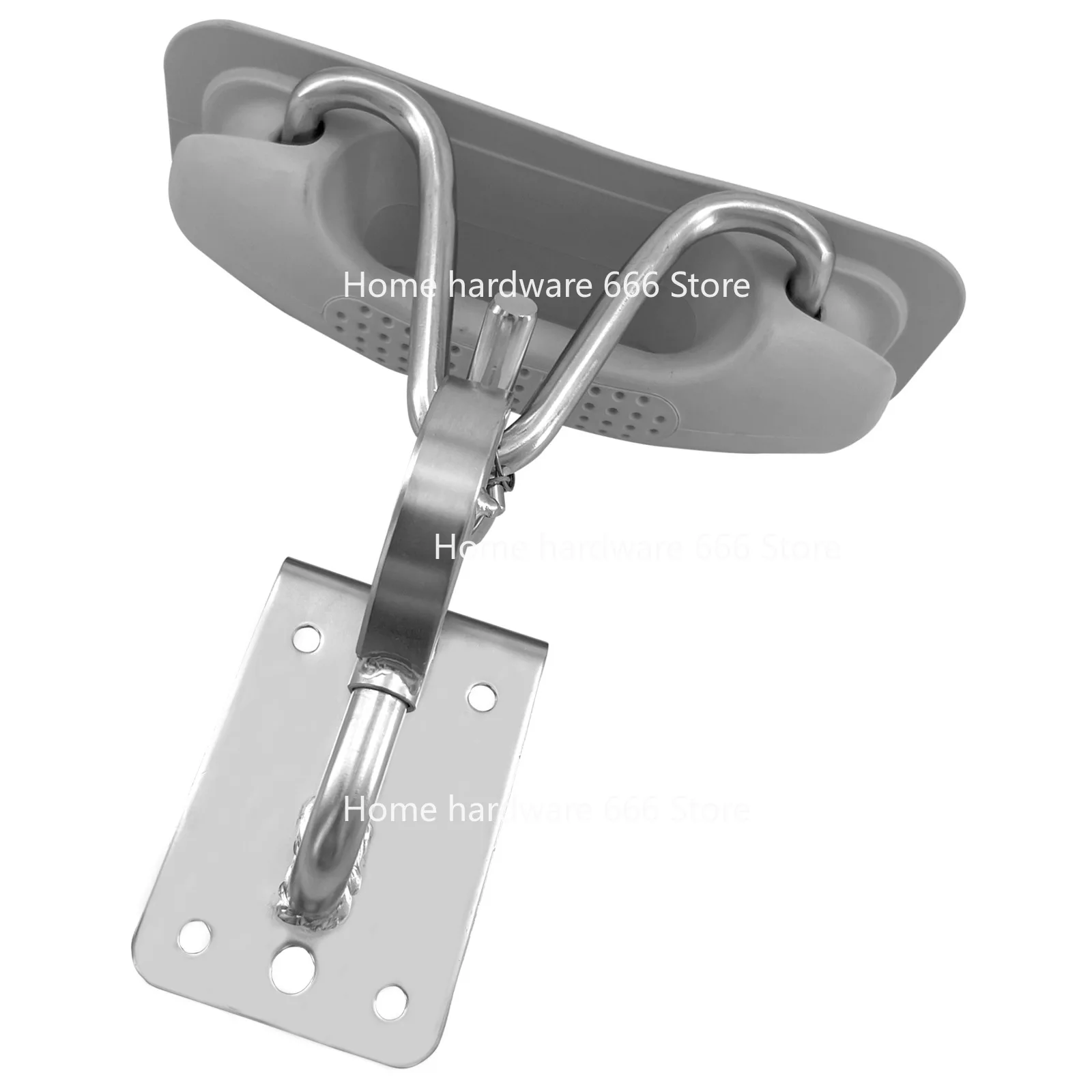 Stainless Steel with Curved Docking Bracket Set, Davit Column Set, Speedboat Hardware Accessories for Ships and Yachts