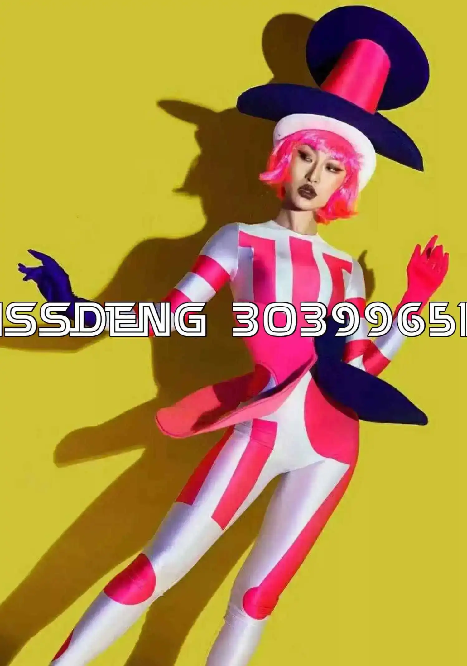 موكب السيرك حزب اللبنات مهرج الدمى الملونة الحلوى السراويل الطويلة أداء زي ملاهي تأثيري