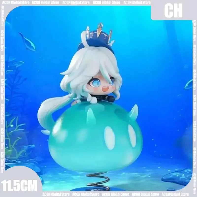 

11.5cm Anime Genshin Impact Furina Focalors Figure God of Water Q Version Kawaii Model Peripheral Collection Decoration Doll Toy