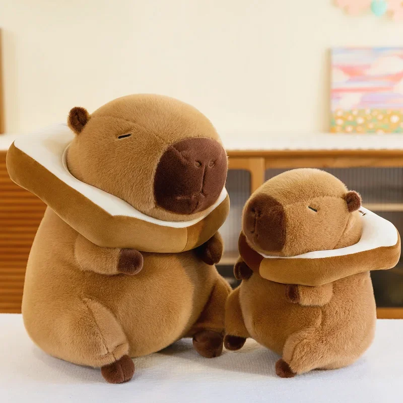Capivara brinquedo de pelúcia animal de pelúcia macio abraçando capivara ornamento brinquedo de pelúcia boneca para crianças adultos presente aniversário decoração para casa