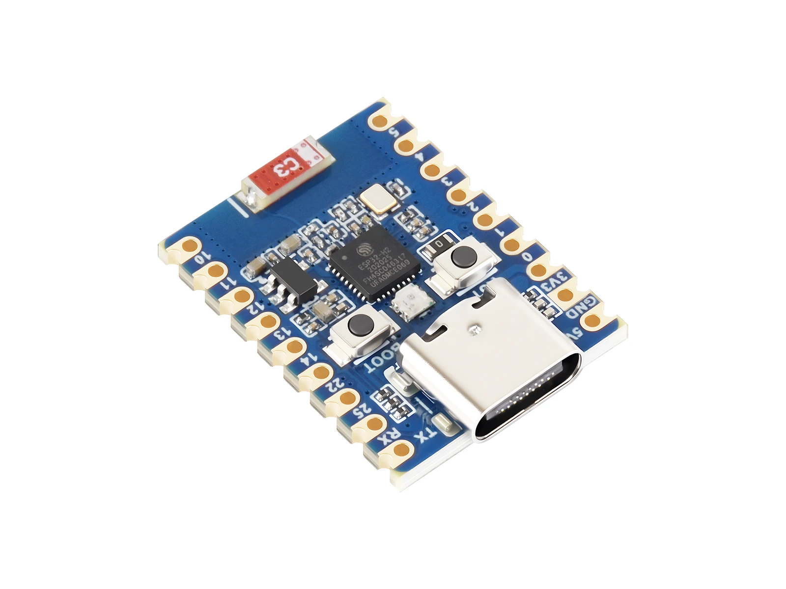 Waveshare ESP32-H2 Mini Development Board, Onboard ESP32-H2FH4S With 96MHz Processor, Built-in 4MB Flash, Supports BLE/Zigbee