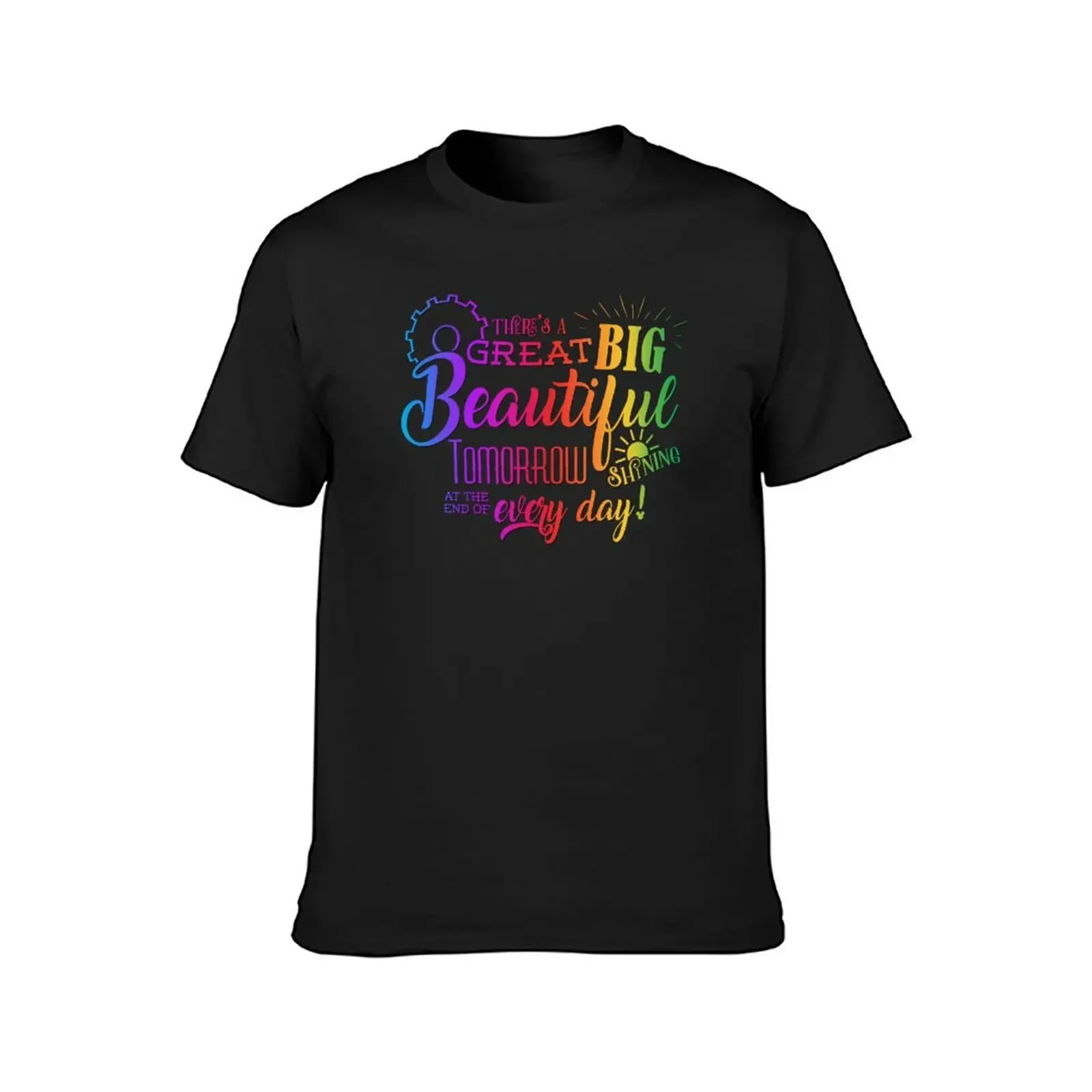 Great Big Beautiful Tomorrow - rainbow edition, Carousel of Progess Tomorrowland design T-Shirt