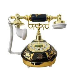 Elettrolitico casa schermo blu ID chiamante telefono ornamenti antichi artigianato in ceramica