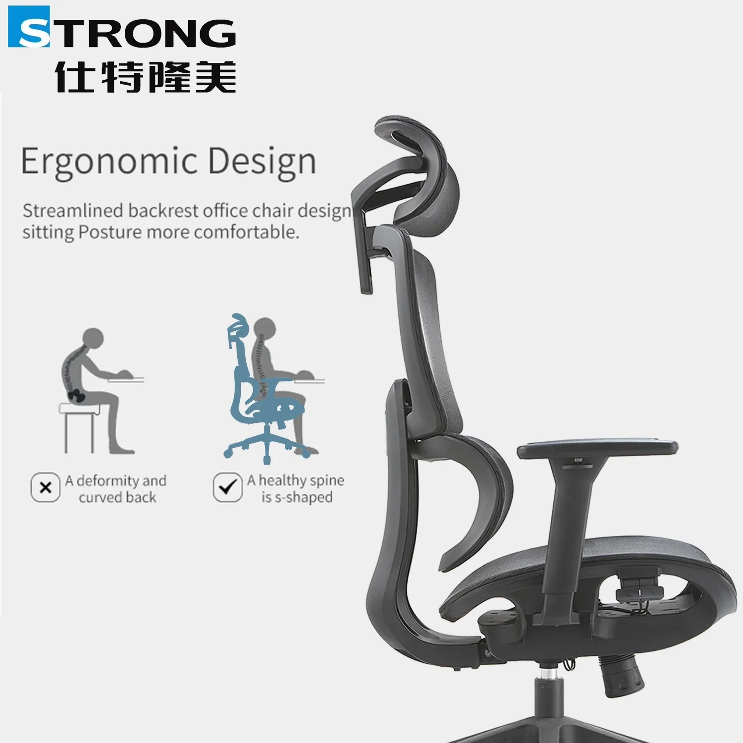 Wholesale Comfortable design Swivel  office chair cheap executive Moving Modern Rocking manager  Mesh  Ergonomic office chair