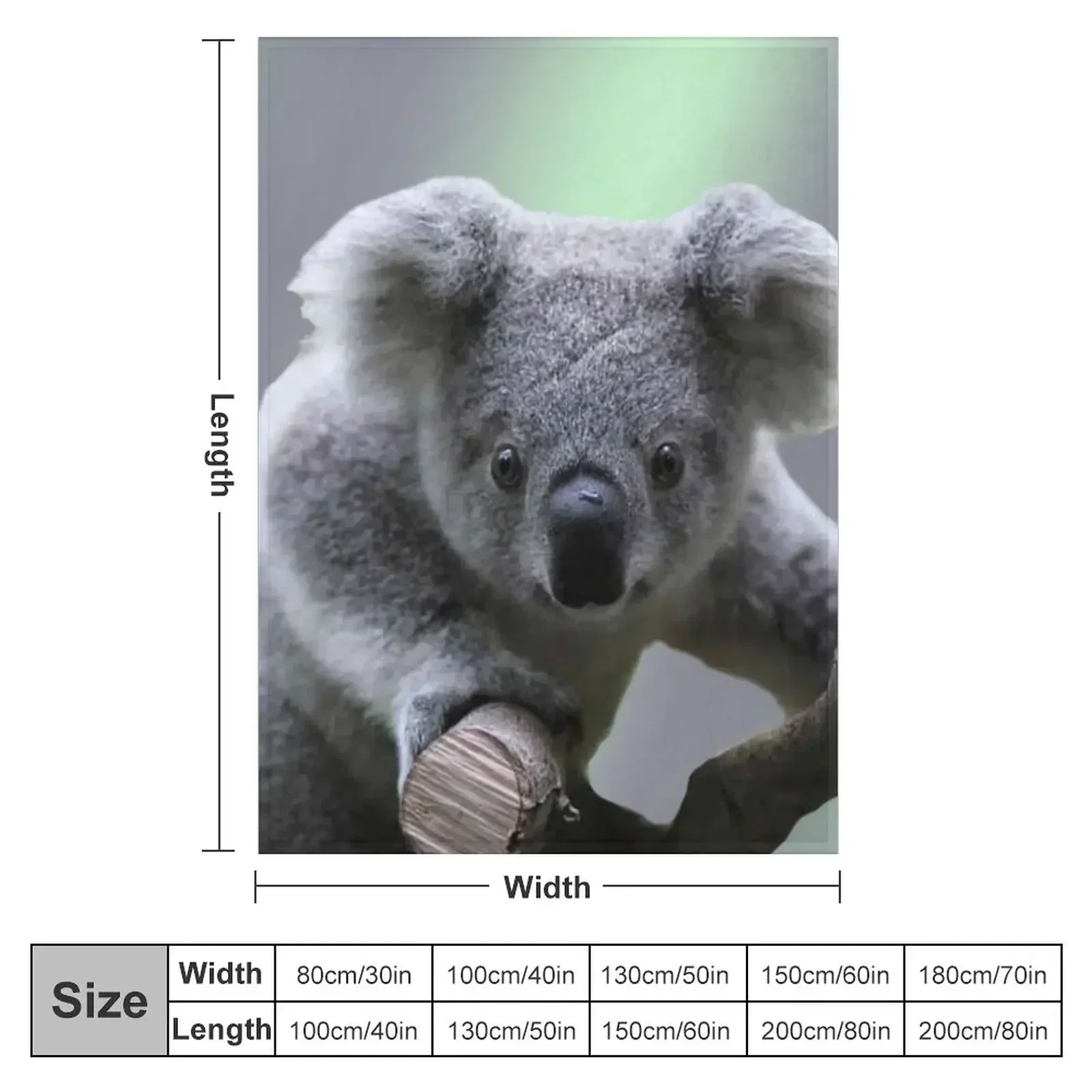 Koala Bear Throw Blanket Heavy Furry halloween Shaggy Large Quilt Blankets