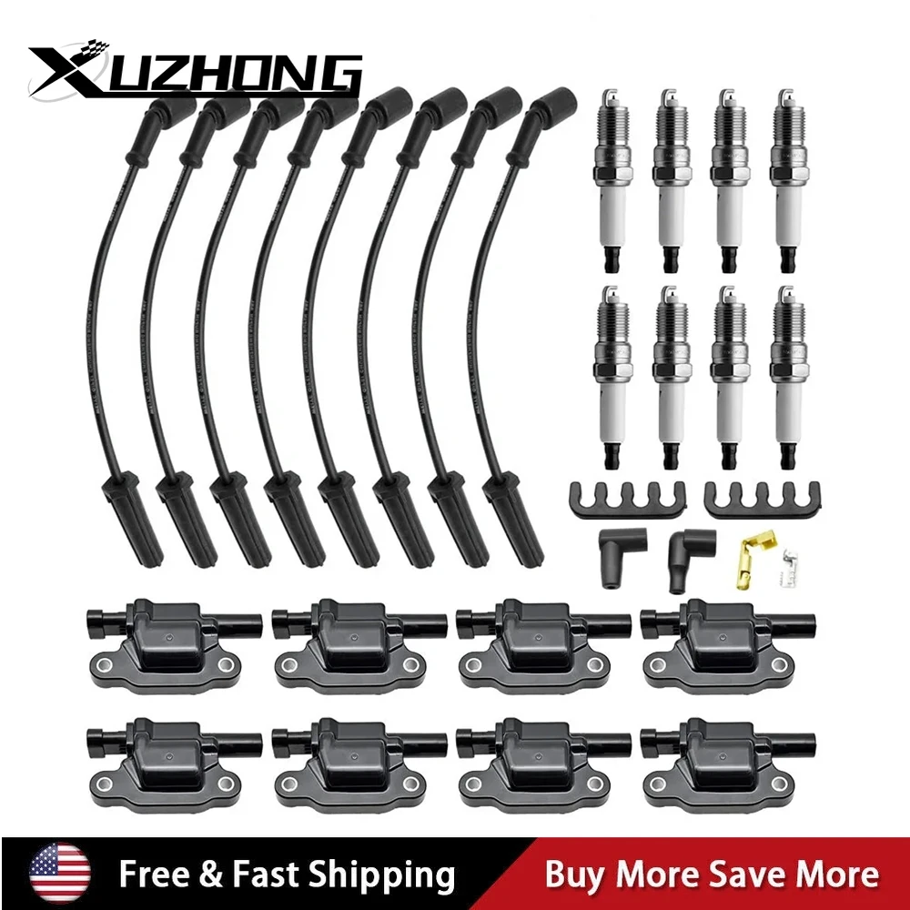 

For ACDelco Chevy 8 set UF413 Ignition Coils 41-962 Spark Plug Spark Plug Wires