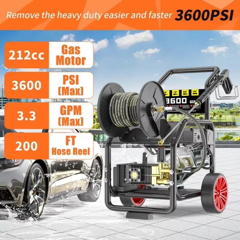 3600psi Oil High Pressure Cleaner Oil Washer Cleaning Machine  250bar 3600Psi 13hp Petrol High Power Jet Washer