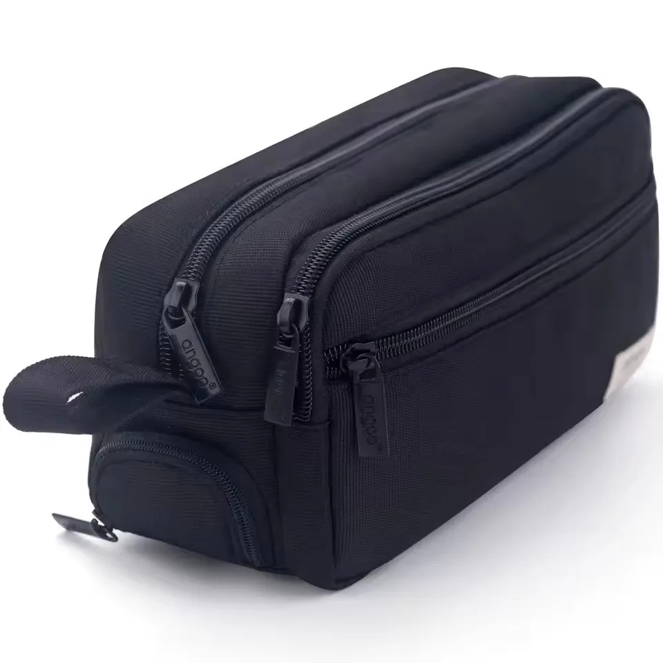 Large Capacity Multi-Functional Pencil Case Three-Layer Stationery Box for Elementary School Students Storage Bag Cross-Border