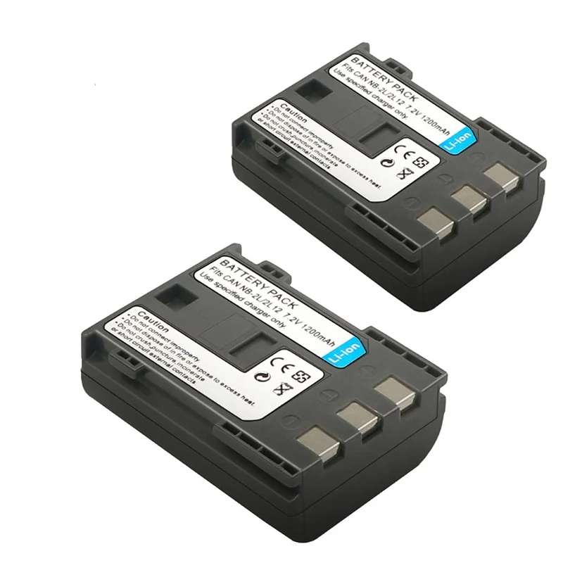 1200mAh NB-2L NB 2LH NB-2LH BP-2LH Battery For Canon EOS Rebel XT XTi 350D 400D G7 S80 ZR300 ZR500 ZR950 HG10 MD130 MD100 MVX200