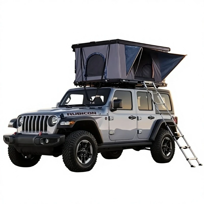 Car Roof Tent Sunroof Automatic Helicopter Portable Suv Aluminum Alloy Hard Top Outdoor Camping Four-season Double-layer Tent