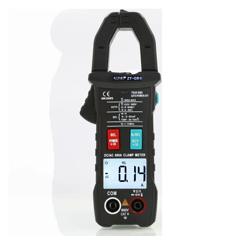 

QB9 Automatic Intelligent Shift Electrician AC and DC Clamp Multimeter Ammeter High Precision Anti-burn