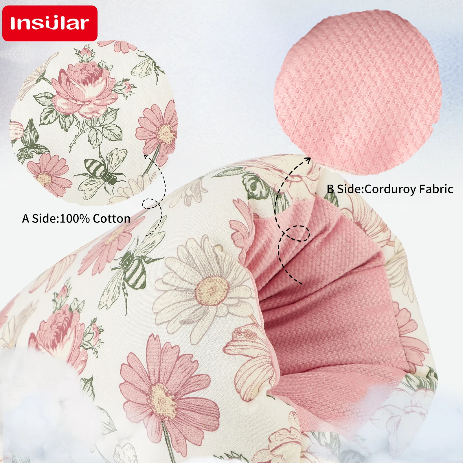 INSULAR หมอนรองแขนให้นมบุตรผ้า - Baby Nursery Cushion บทวิจารณ์และราคา
