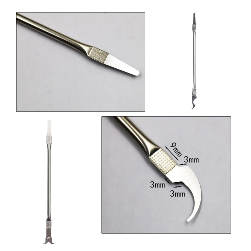 8 Pieces Stainless Steel Prying Opening Repair Tool Kit for BGA Repair and Mobile Phone CPU Chip Disassembly Tool Drop Shipping