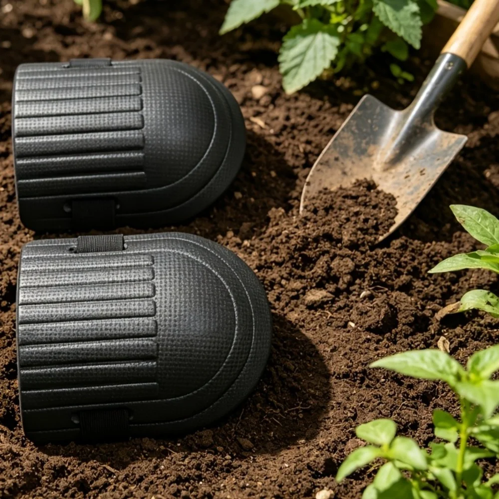 1pair Knee Protection Pad Tile Mud Workers Knee Paste Floor Brick Artifacts Moisture Thickening Brick Garden Manual Work Tools