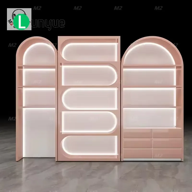 M2 Display Modern Beauty Spa Cabinet Counter Cosmetics Perfume Shop Boutique Showcase Glass Storage Furniture