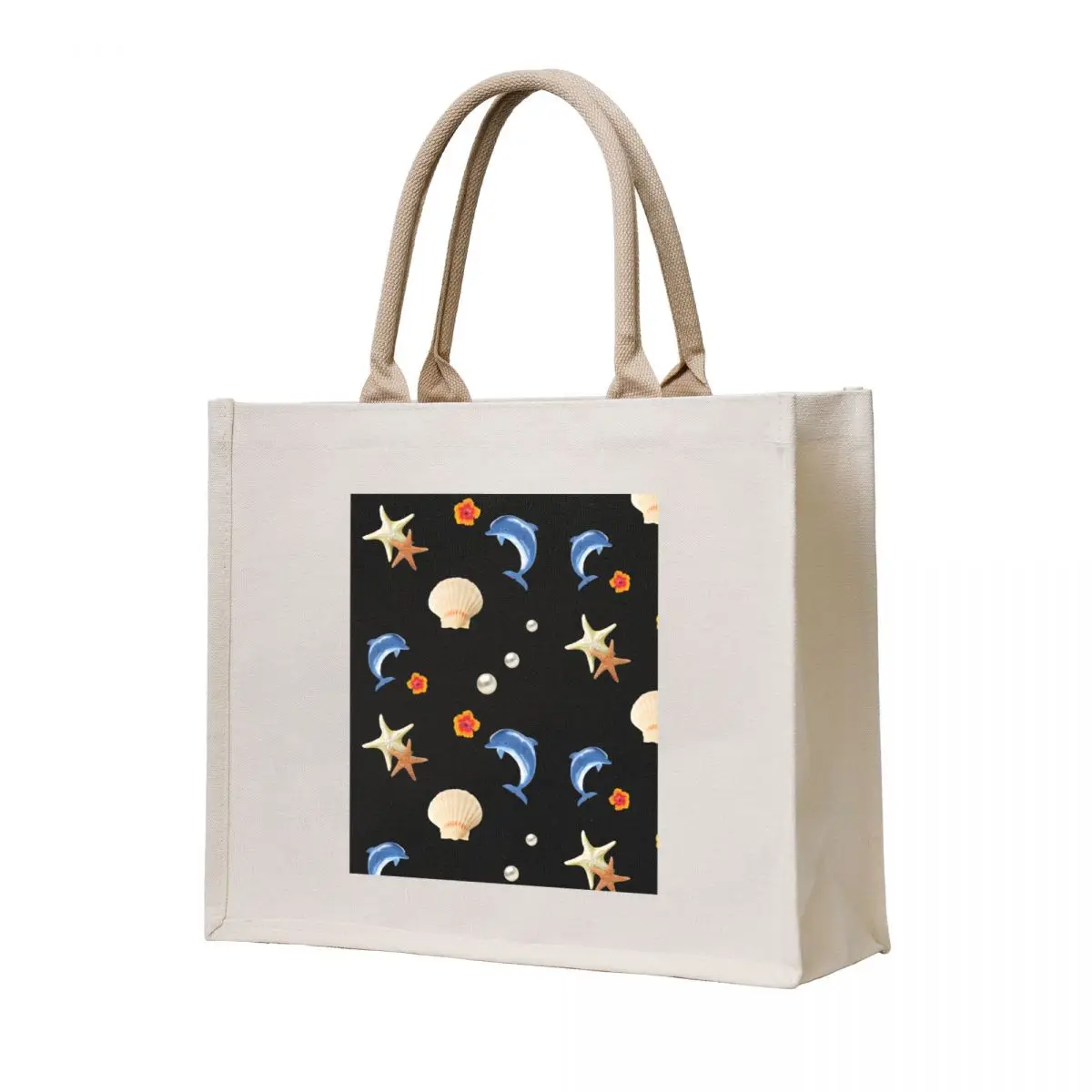 

Summer set dolphin pearls Tote Bag Women's shopper bag university shopper bag Gift Handbags women