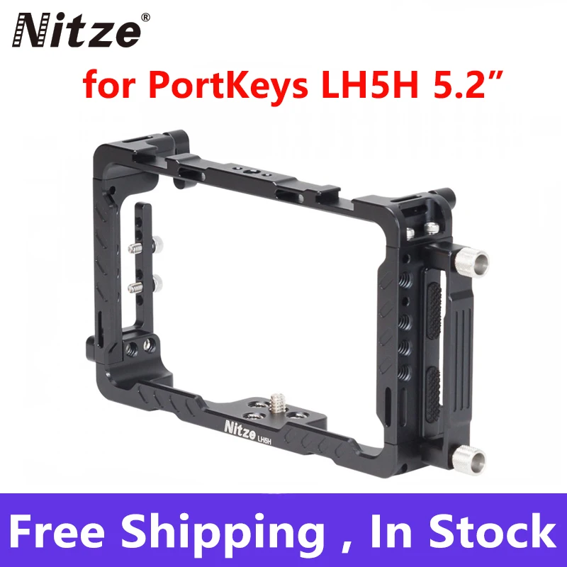 

Nitze Monitor Cage for PortKeys LH5H 5.2 with HDMI Cable Clamp and SSD Holder