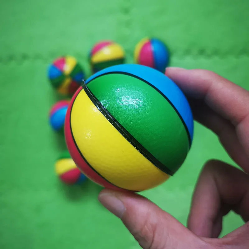 12pcs Children Soft Football Basketball Baseball Tennis Toys Foam Rubber squeeze Balls Anti Stress Toy Balls Soccer 6.3cm