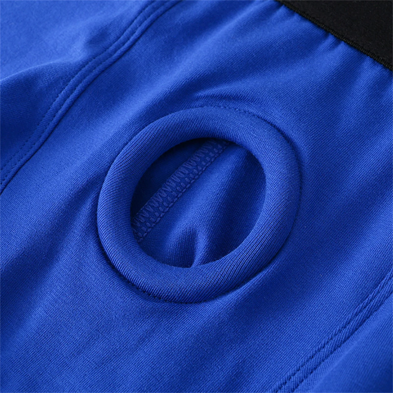 남자 섹시한 속옷 페니스 오픈 파우치 홀 복서 반바지 Cockring 팬티 Hombre Cotton 속옷