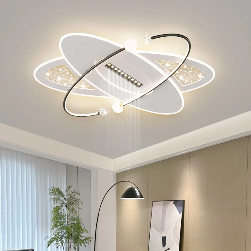 Living Room Light New Bedroom LED Ceiling Light Hall High-end Modern Whole House Indoor Combination Remote Control Lighting